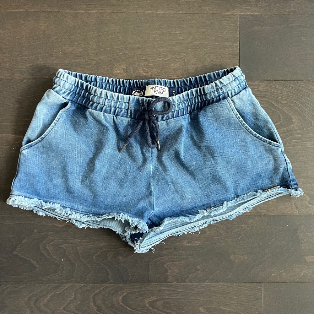 !!BOGO!! 2 for 1 Superdry Indigo Knit Jogger Shortie